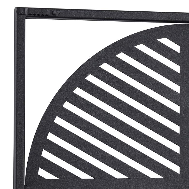 Image 4 Delmar 39 1/2" High Black Brown Rectangular Metal Wall Art more views