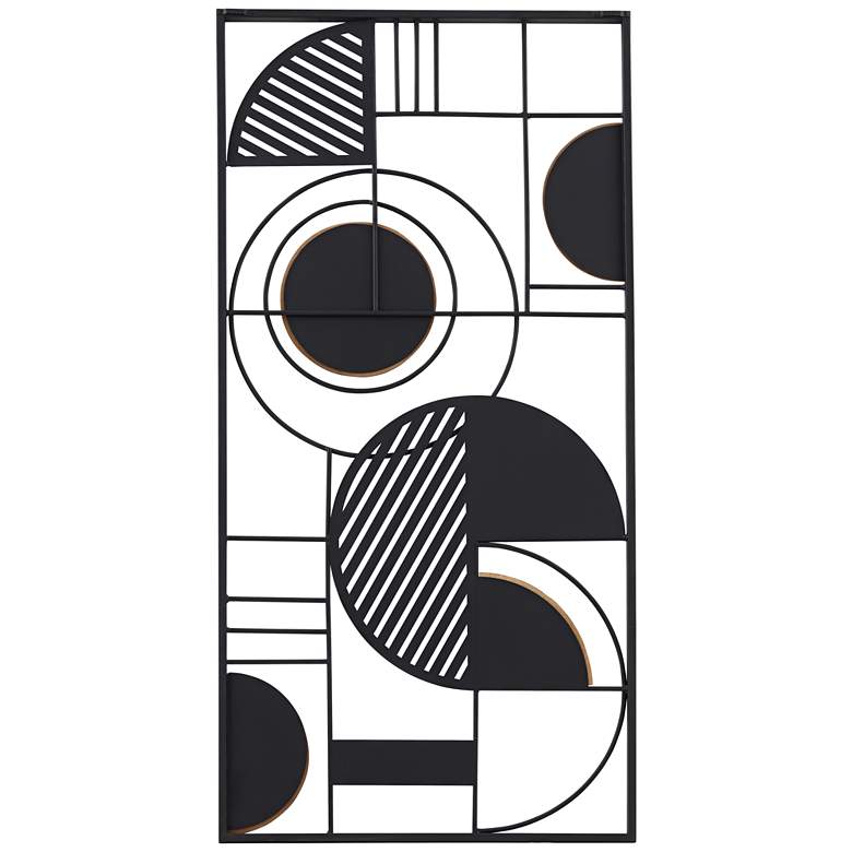 Image 6 Delmar 39 1/2" High Black Brown Rectangular Metal Wall Art more views