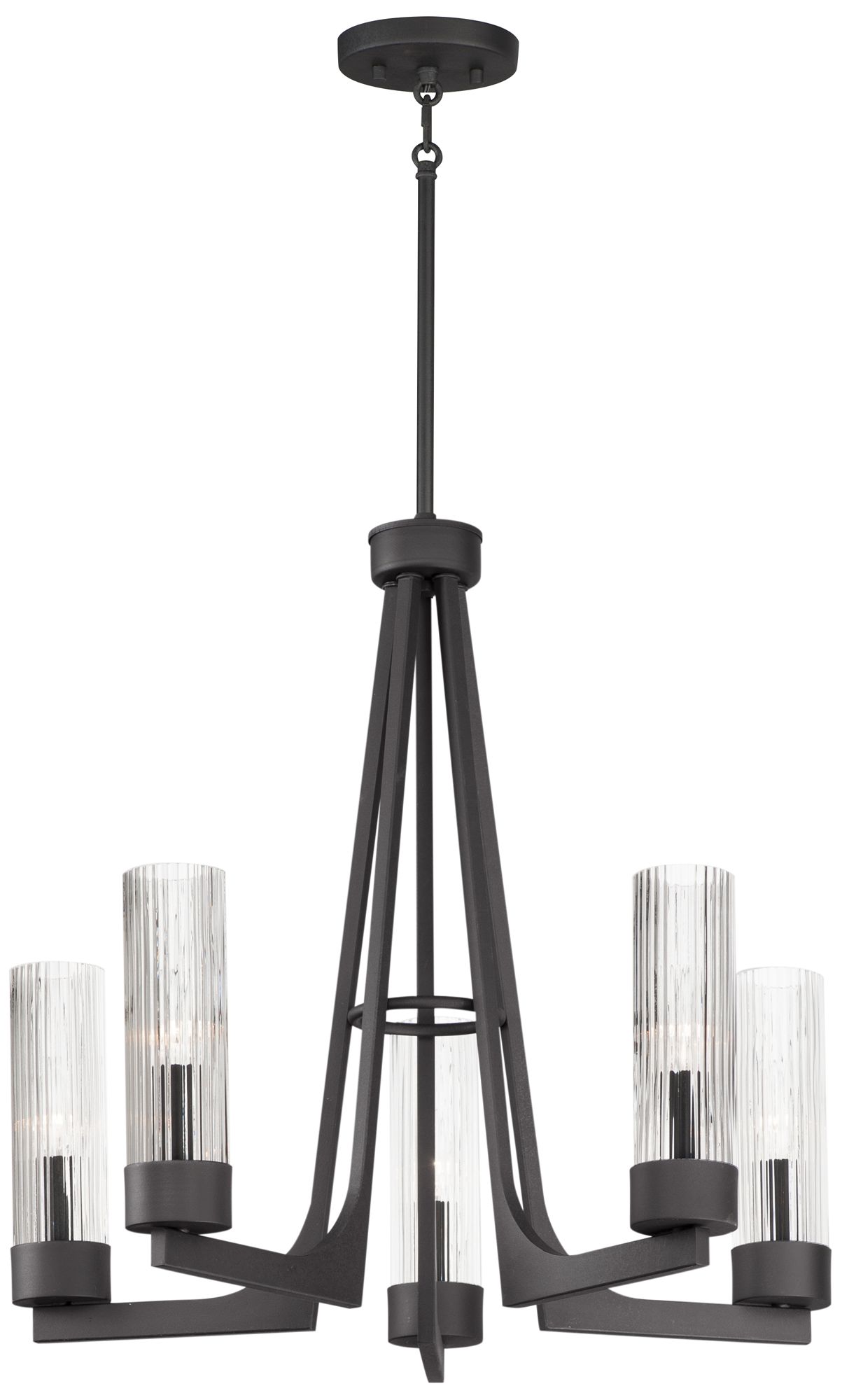 Image 2 Delos 5-Light Chandelier - Anthracite
