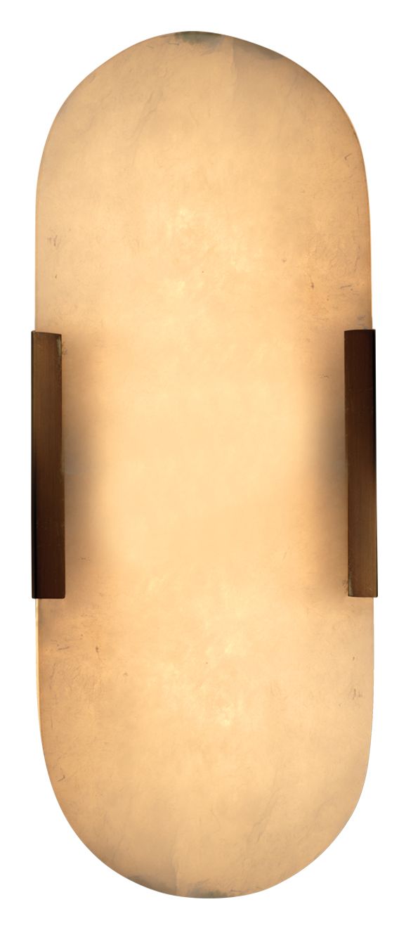 Image 5 Delphi 13" High Antique Brass and Alabaster Wall Sconce more views