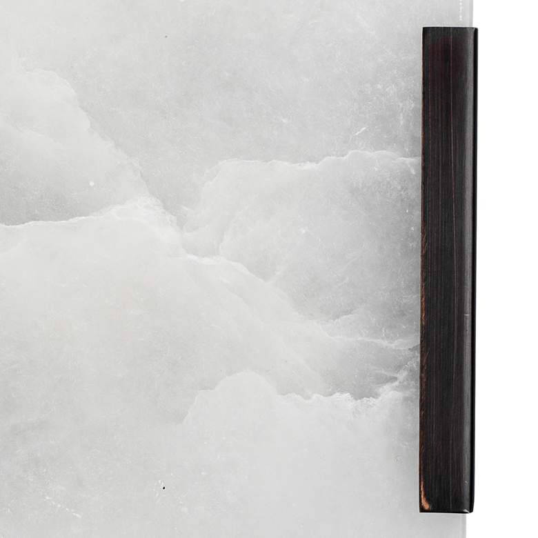 Image 2 Delphi 13" High Oil-Rubbed Bronze and Alabaster Wall Sconce more views