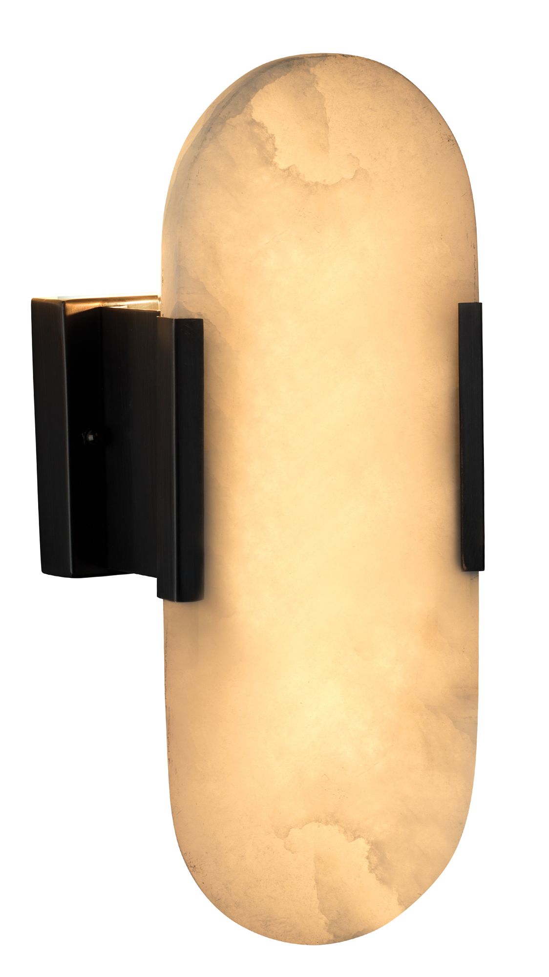Image 6 Delphi 13" High Oil-Rubbed Bronze and Alabaster Wall Sconce more views