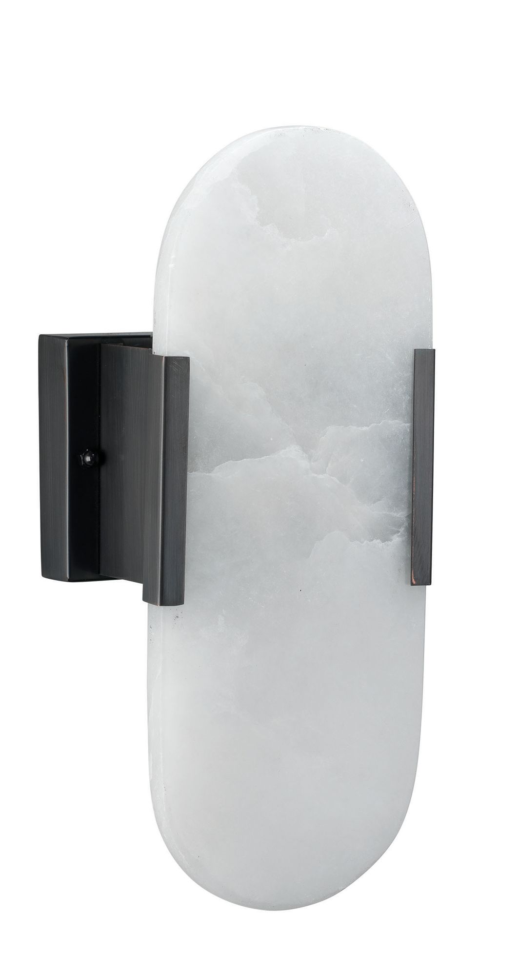 Image 7 Delphi 13" High Oil-Rubbed Bronze and Alabaster Wall Sconce more views