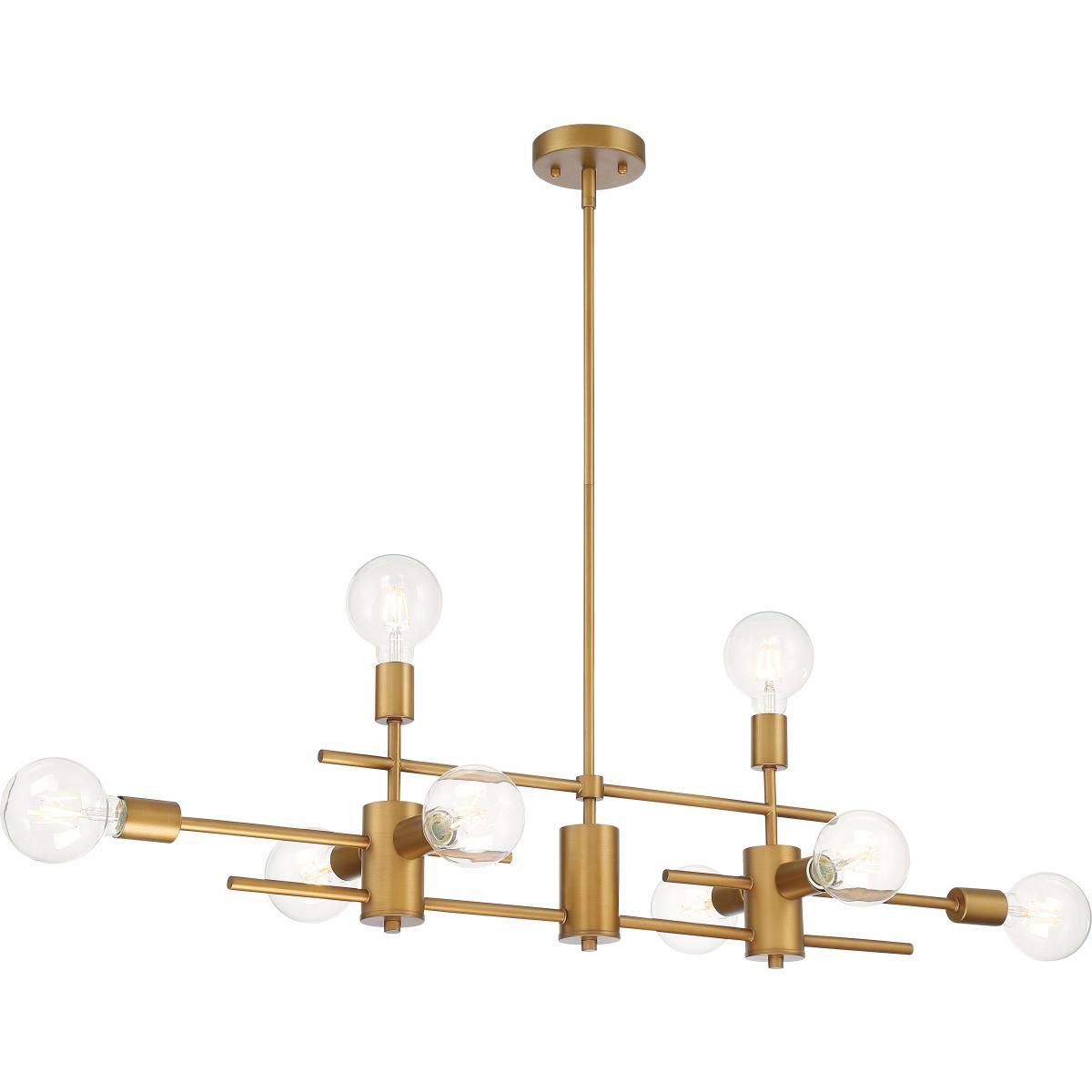 Image 3 Delphi; 8 Light; Island Pendant Fixture; Aged Gold Finish more views