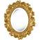 Delphi Antique Gold 19 3/4" x 24 1/2" Oval Wall Mirror