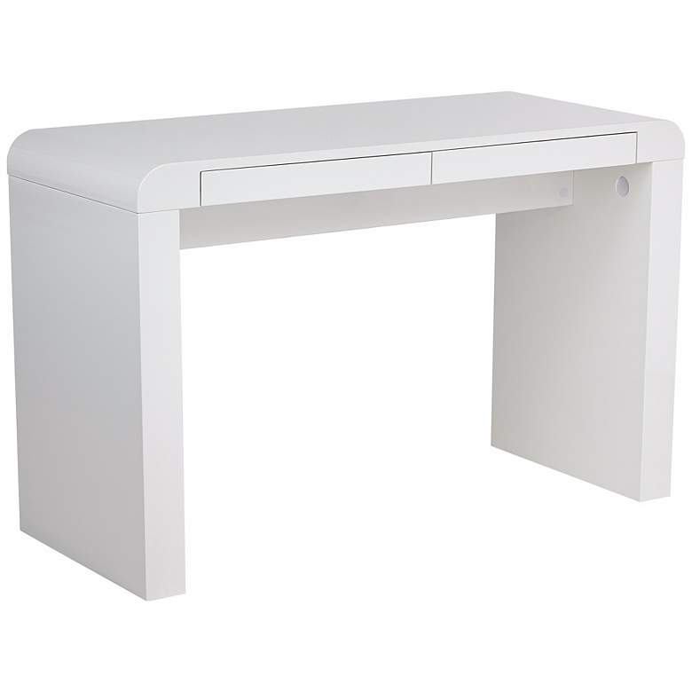 Image 1 Delphi Contemporary White Desk