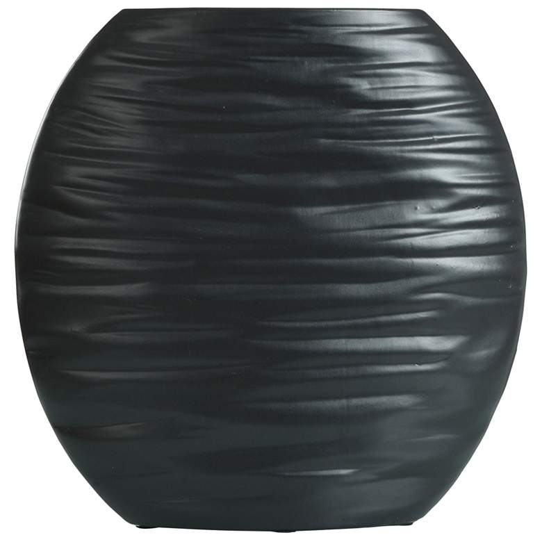 Image 1 Delphi Short Matte Black Ceramic Vase