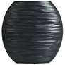 Delphi Short Matte Black Ceramic Vase