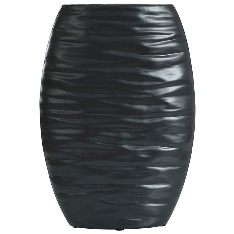 Image 1 Delphi Tall Matte Black Ceramic Vase