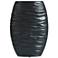 Delphi Tall Matte Black Ceramic Vase