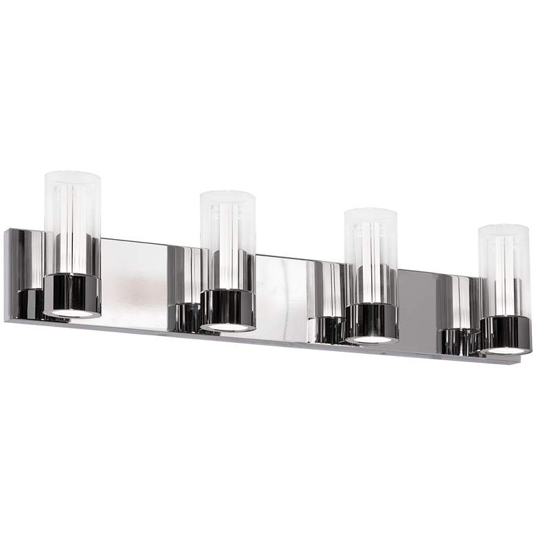 Image 2 Delphia 27" Wide Polished Chrome 4-Light LED Bath Light