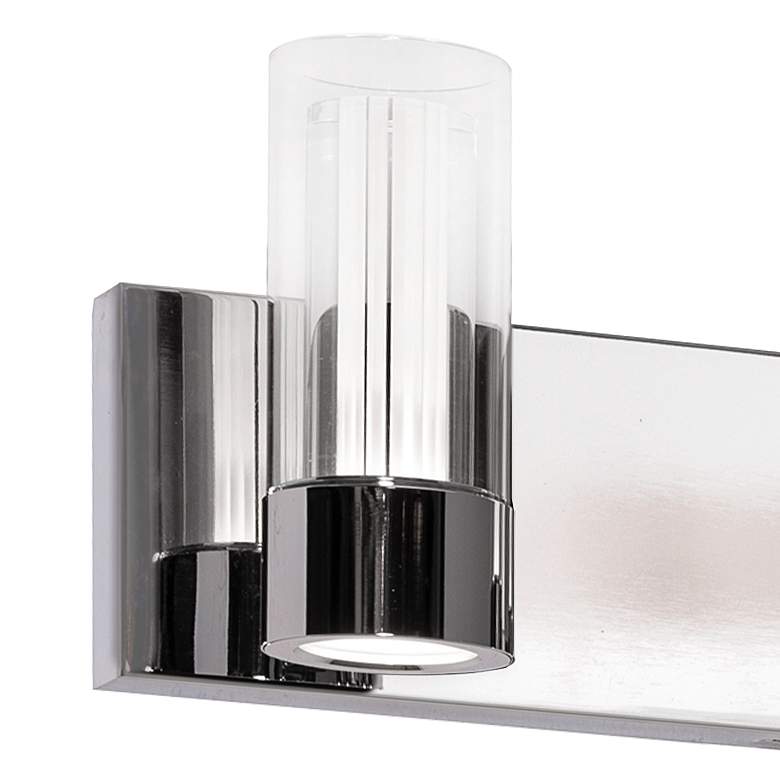 Image 3 Delphia 27" Wide Polished Chrome 4-Light LED Bath Light more views