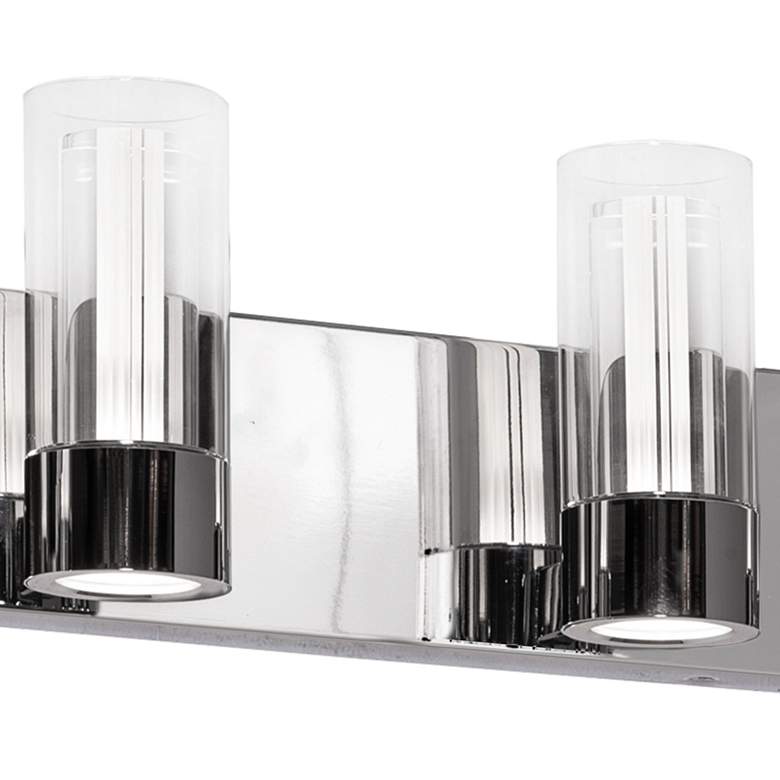 Image 4 Delphia 27" Wide Polished Chrome 4-Light LED Bath Light more views
