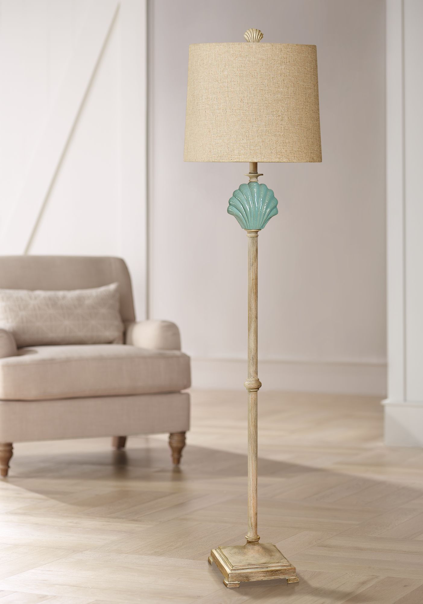 shell floor lamp