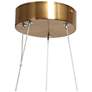 5_Delphinium 11 3/4" Wide Brass and Black LED Mini Chandelier more views