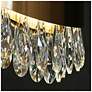 7_Delphinium 11 3/4" Wide Brass and Black LED Mini Chandelier more views