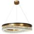 Delphinium 31 1/2"W Glam Brass and Crystal LED Chandelier