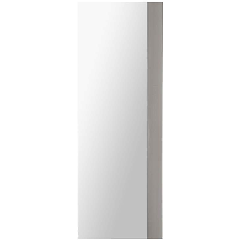 Image 3 Delphinus Satin Nickel 20" x 46" Rectangular Wall Mirror more views