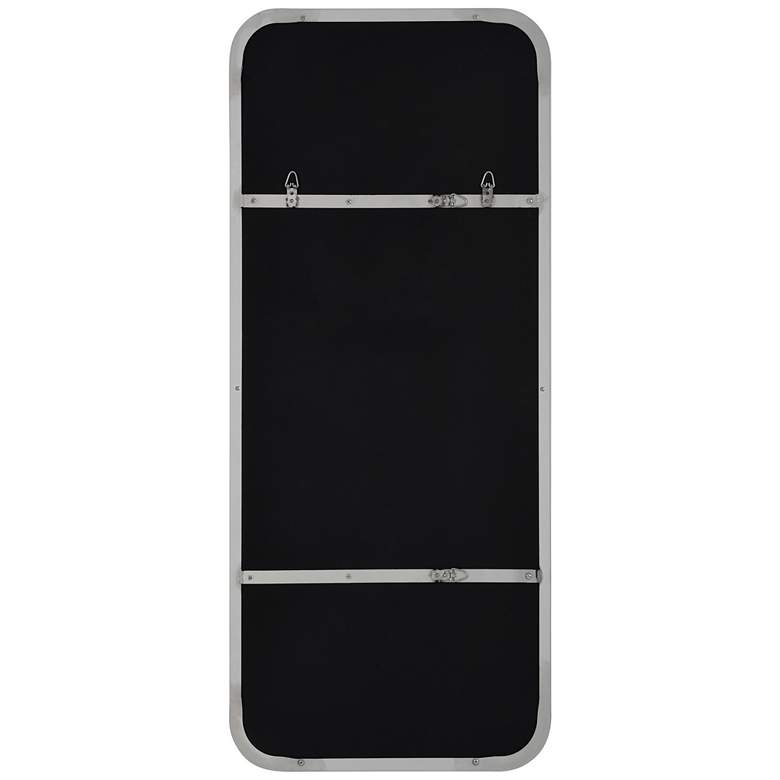 Image 4 Delphinus Satin Nickel 20" x 46" Rectangular Wall Mirror more views
