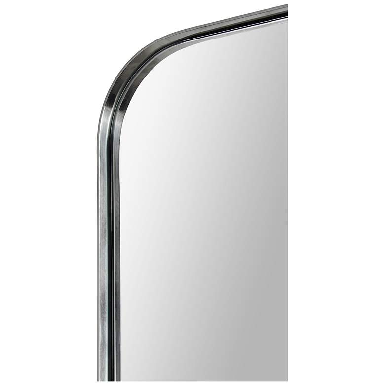 Image 5 Delphinus Satin Nickel 20" x 46" Rectangular Wall Mirror more views