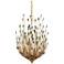 Delphos 19 1/2" Wide Gold and Turquoise 6-Light Chandelier