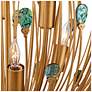 3_Delphos 19 1/2" Wide Gold and Turquoise 6-Light Chandelier more views