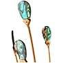5_Delphos 19 1/2" Wide Gold and Turquoise 6-Light Chandelier more views