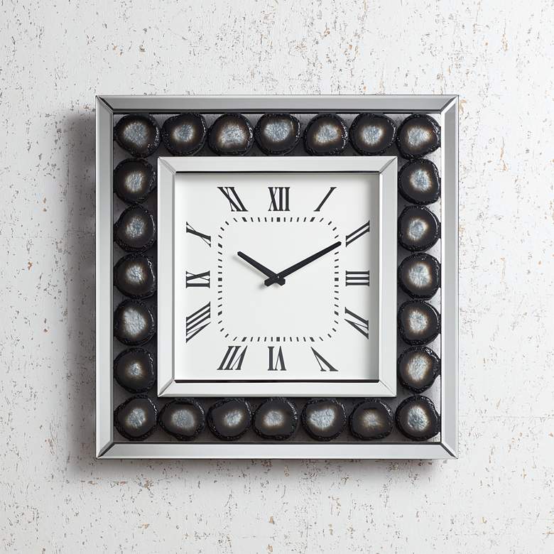 Image 1 Delria Agate 21" Square Wall Clock