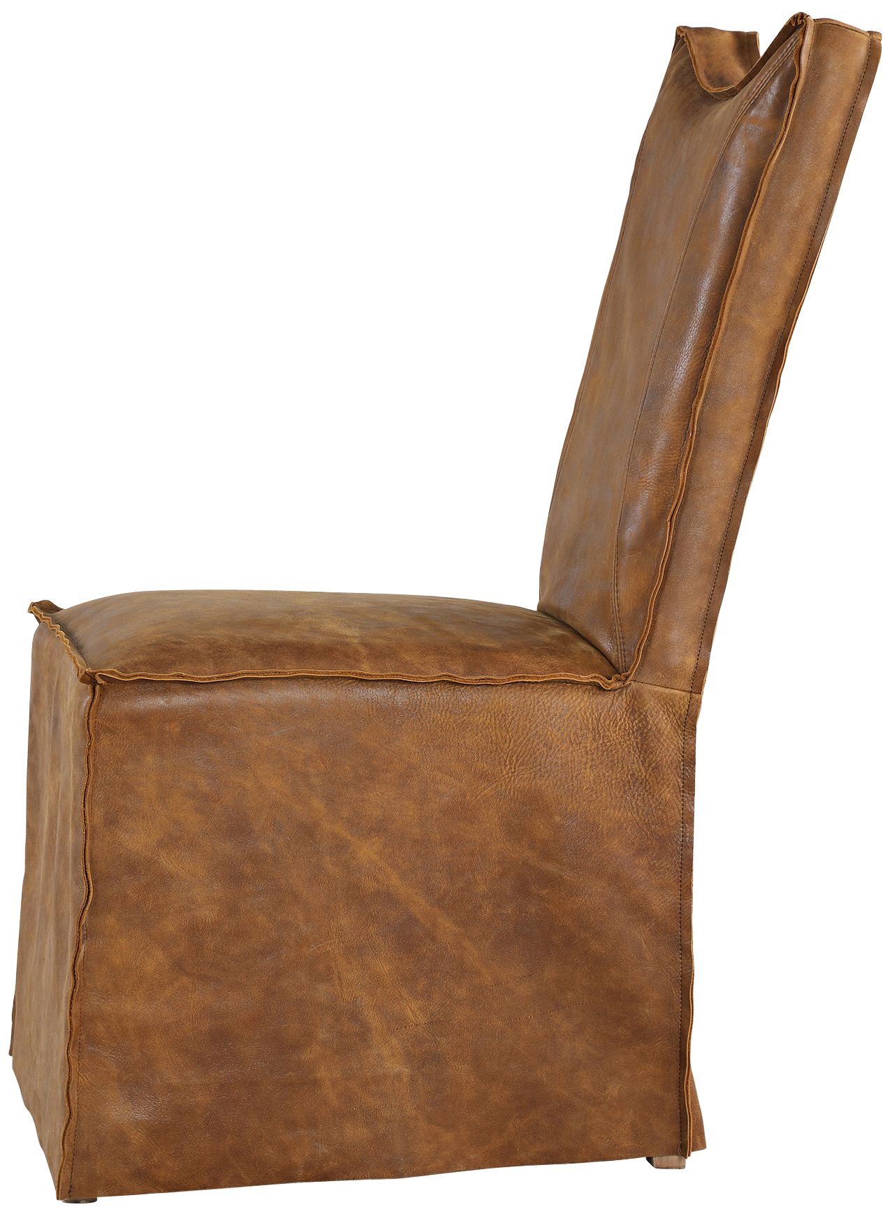 leather slipcover dining chair