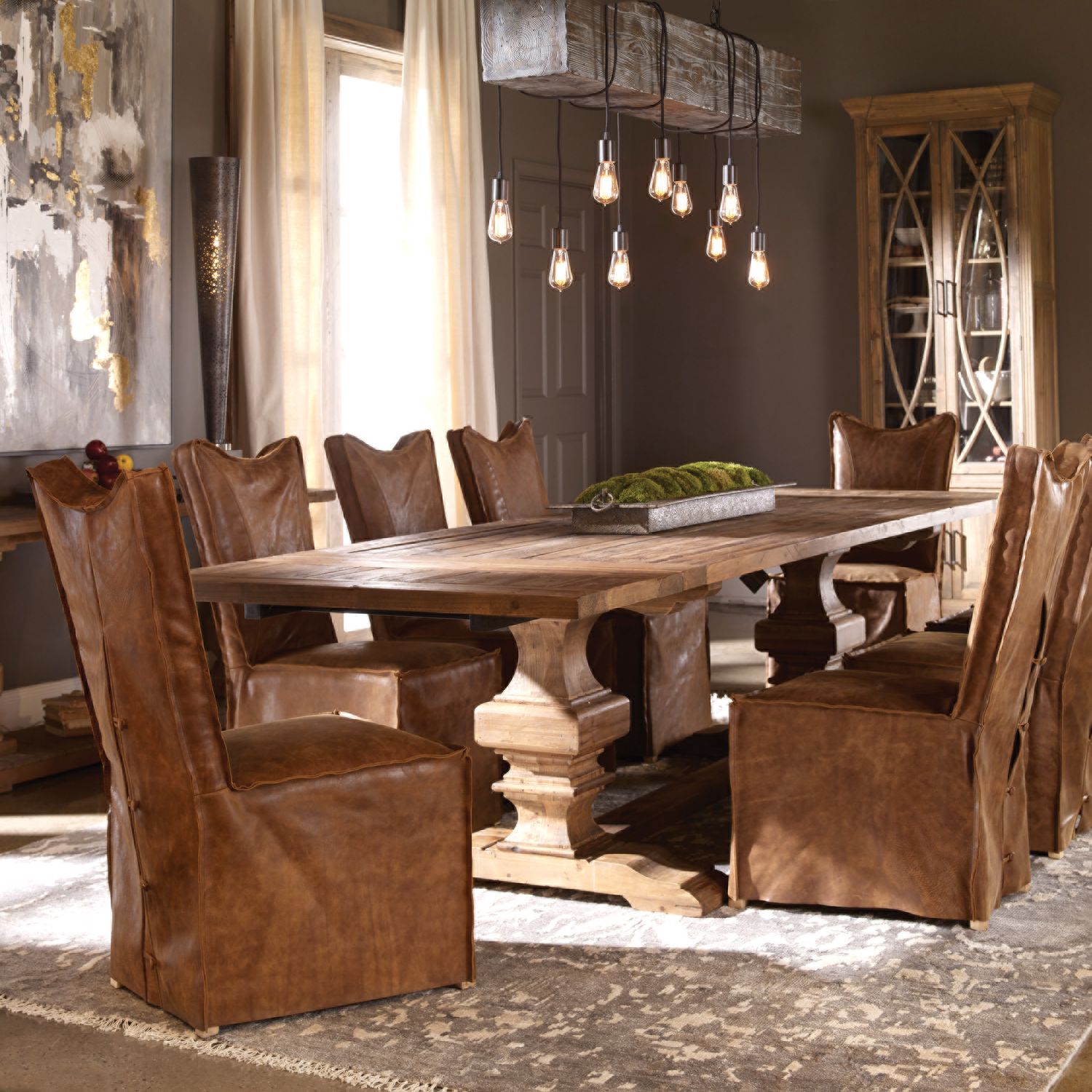 white wooden table and 2 chairs