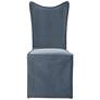 Delroy Smoke Gray Slipcover Chairs Set