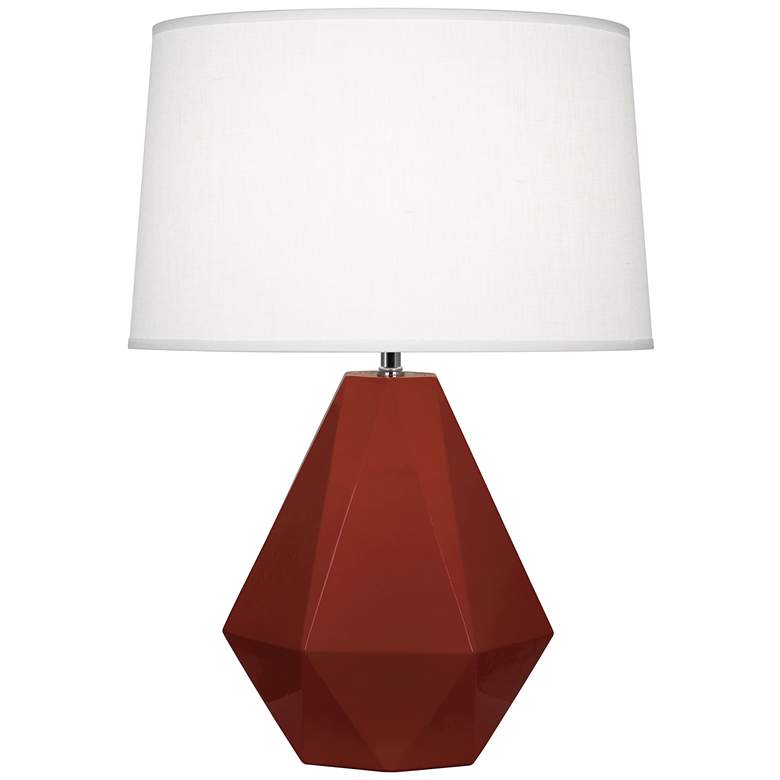 Image 1 Delta 22.5" High Oxblood Finish Table Lamp