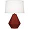 Delta 22.5" High Oxblood Finish Table Lamp