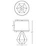 3_Delta 22.5" High Oxblood Finish Table Lamp more views
