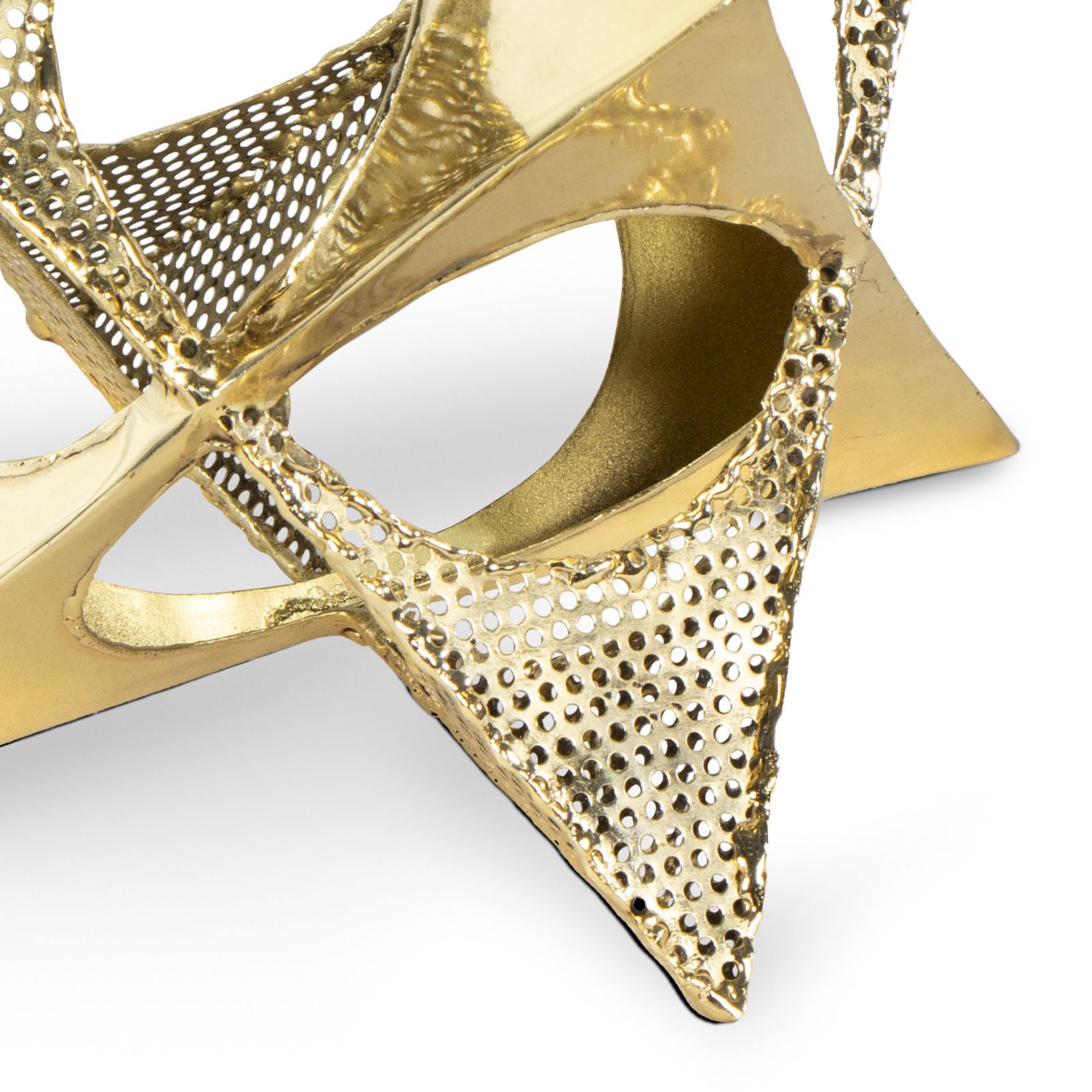 Image 3 Delta 6 1/2" Wide Polished Brass Star Figurine more views