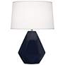 Delta Midnight Blue Glazed Ceramic Accent Table Lamp