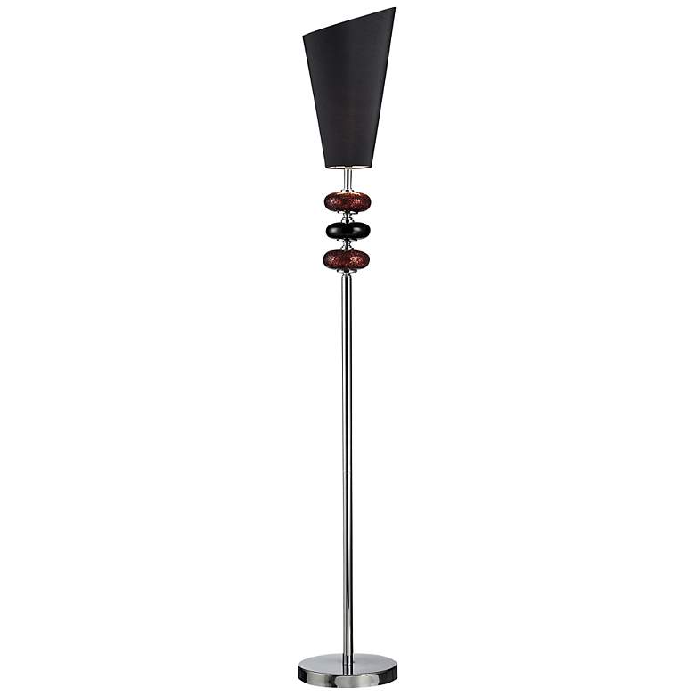 Image 1 Delta Mosaic Glass and Chrome Floor Lamp