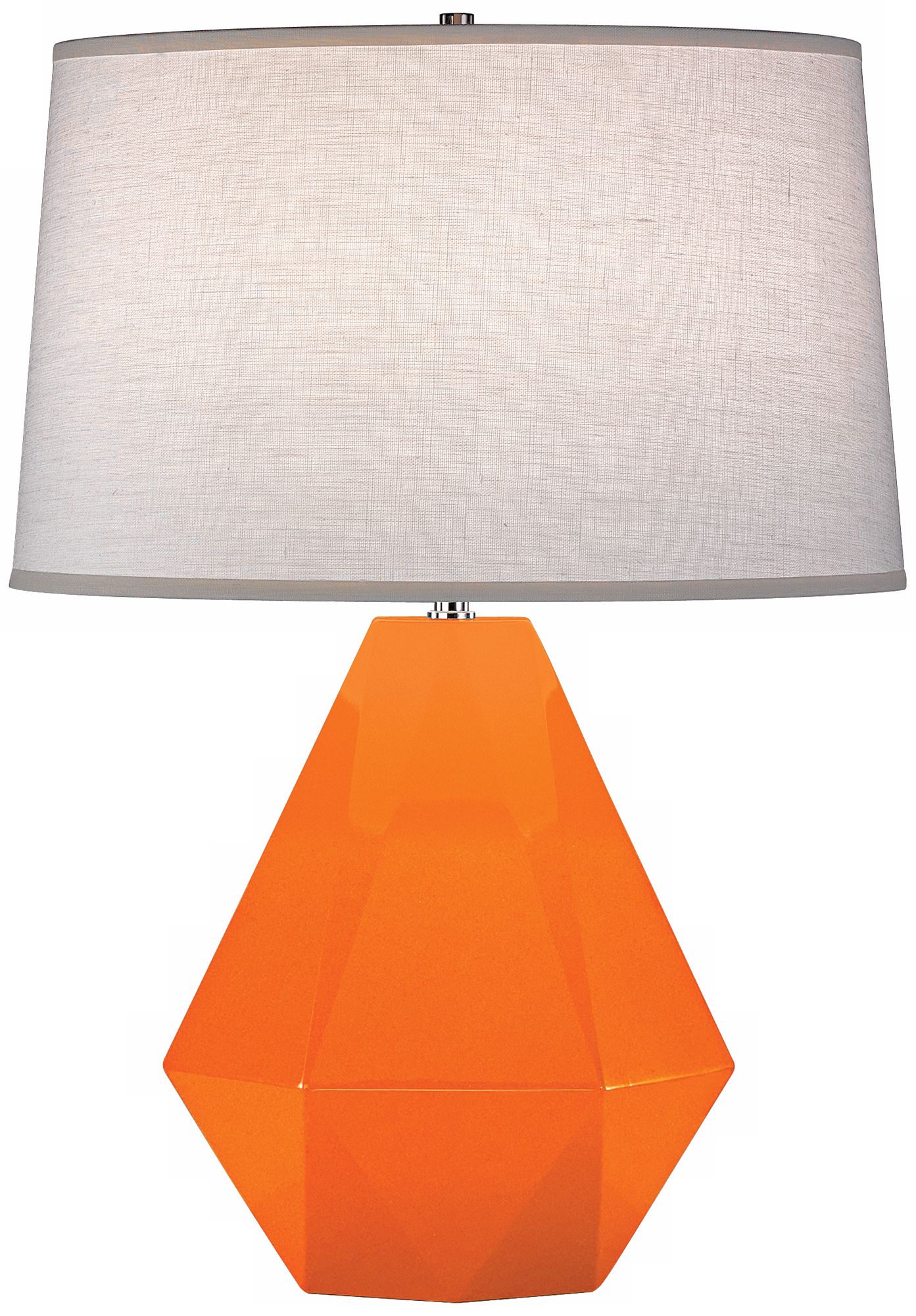 Delta Table Lamp Pumpkin, Polished Nickel