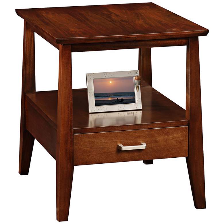 Image 1 Delton Solid Wood Storage End Table