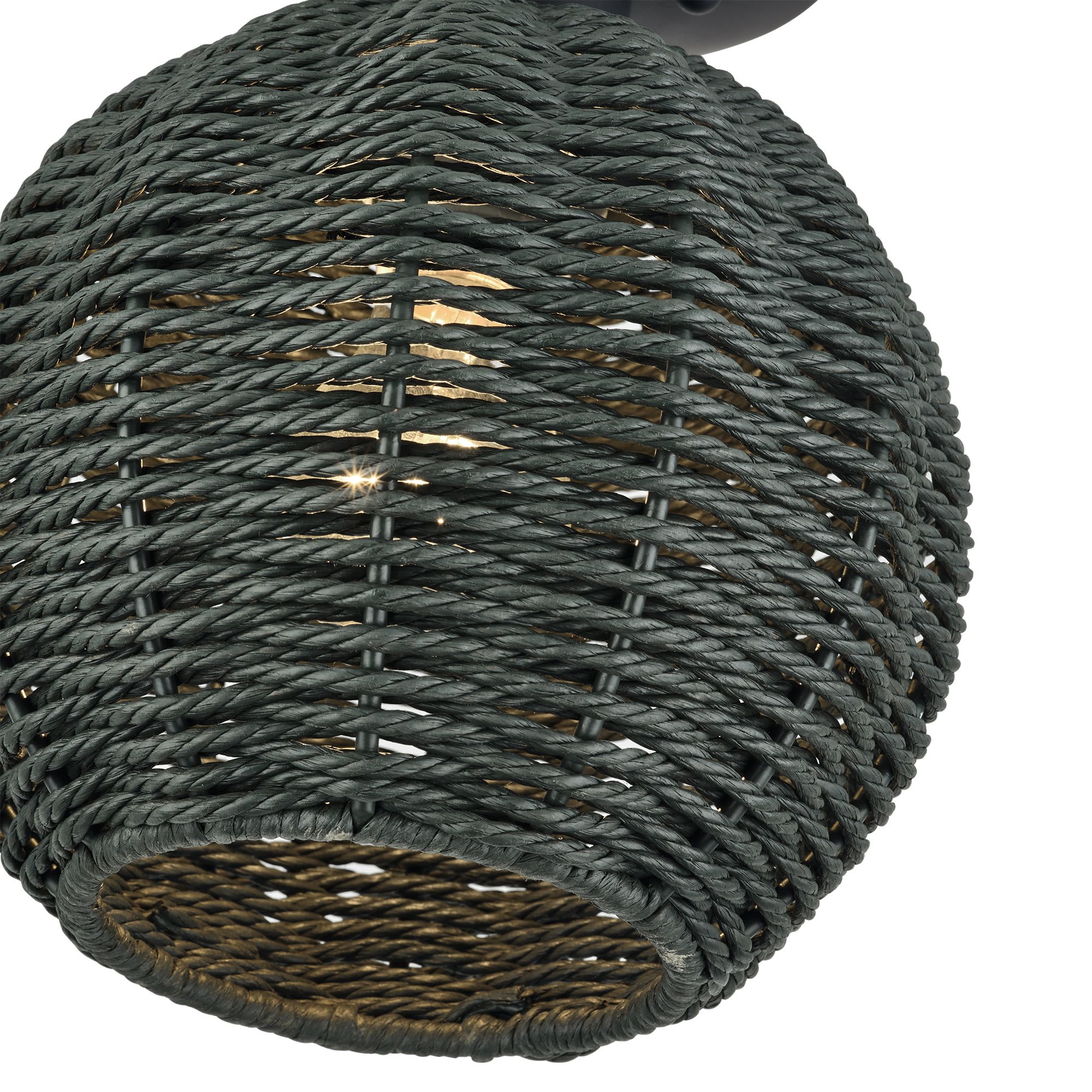 Image 6 Deluna 1 Light Black Small Semi-Flush more views