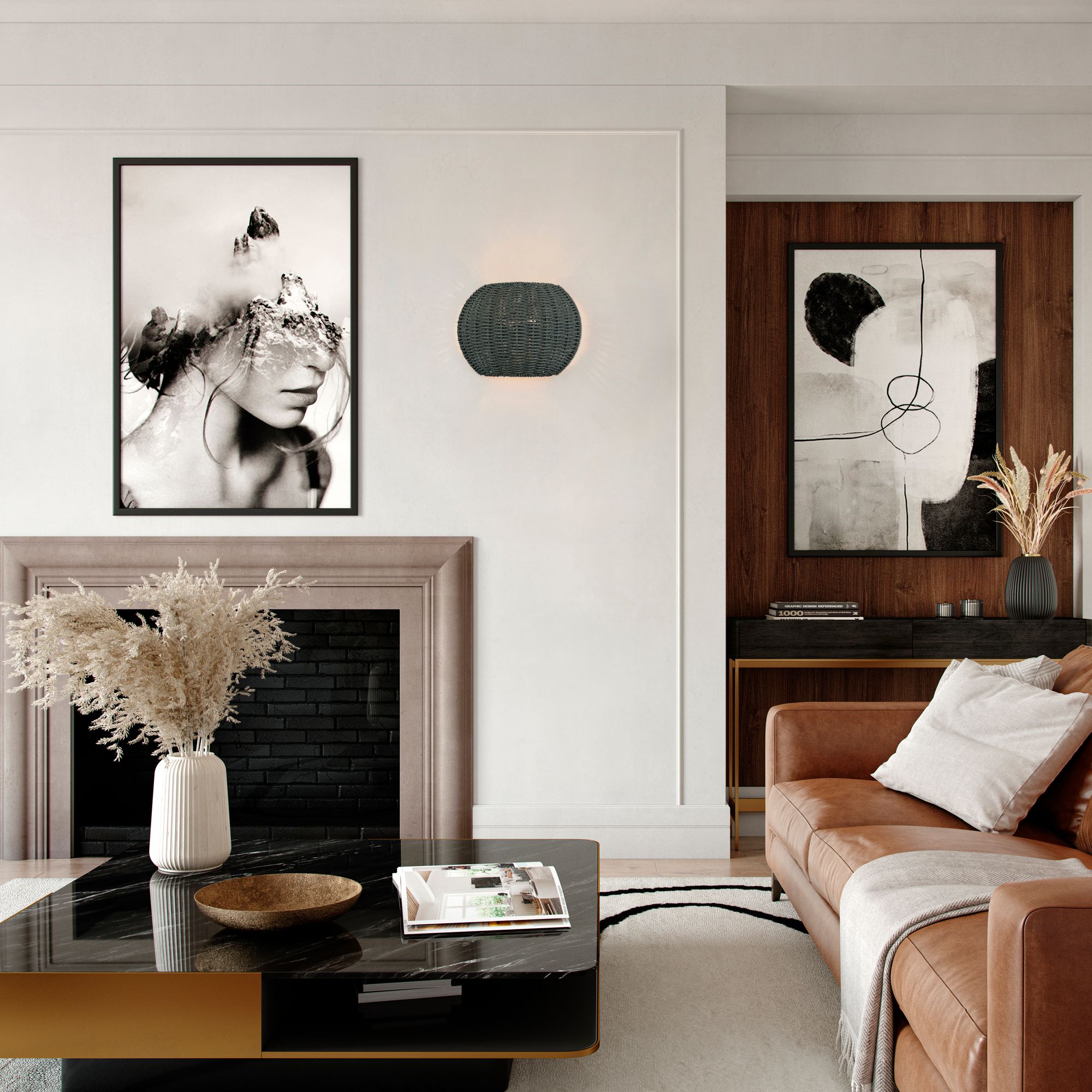 Image 7 Deluna 2 Light Black ADA Sconce more views