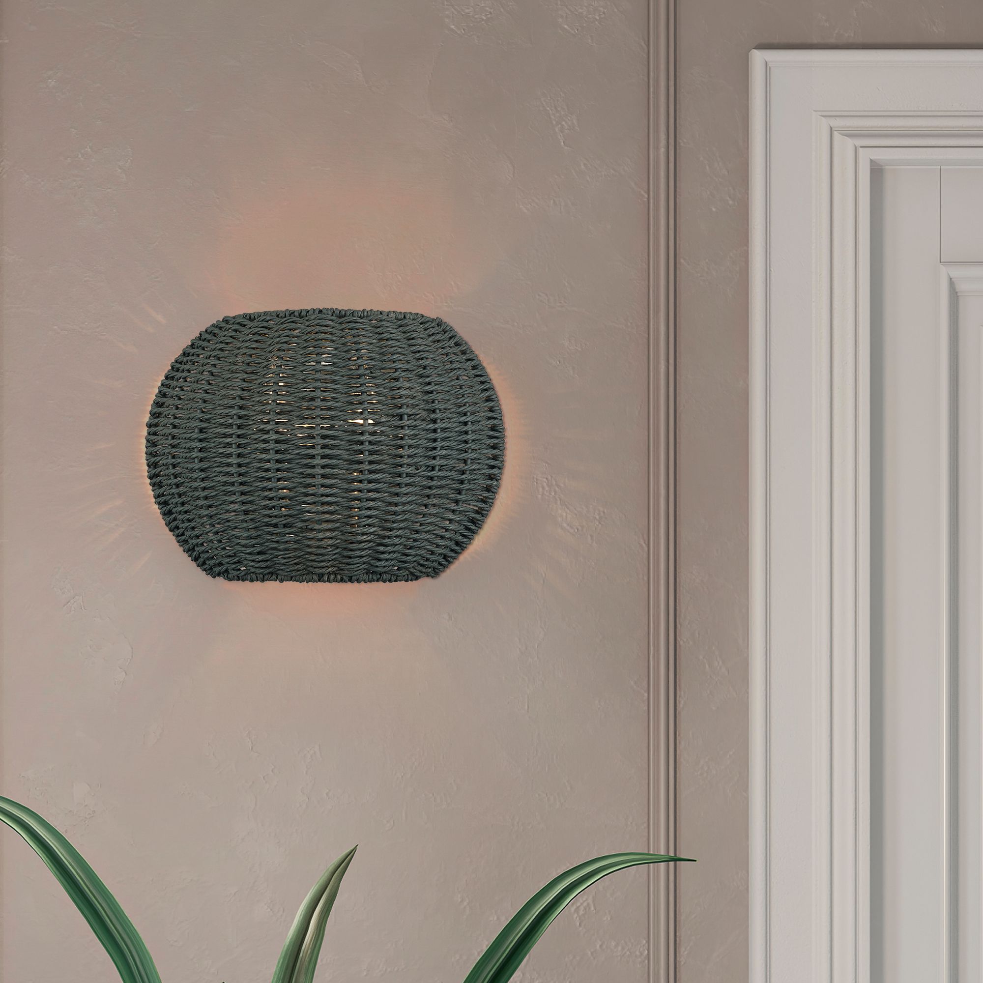 Deluna 2 Light Black ADA Sconce