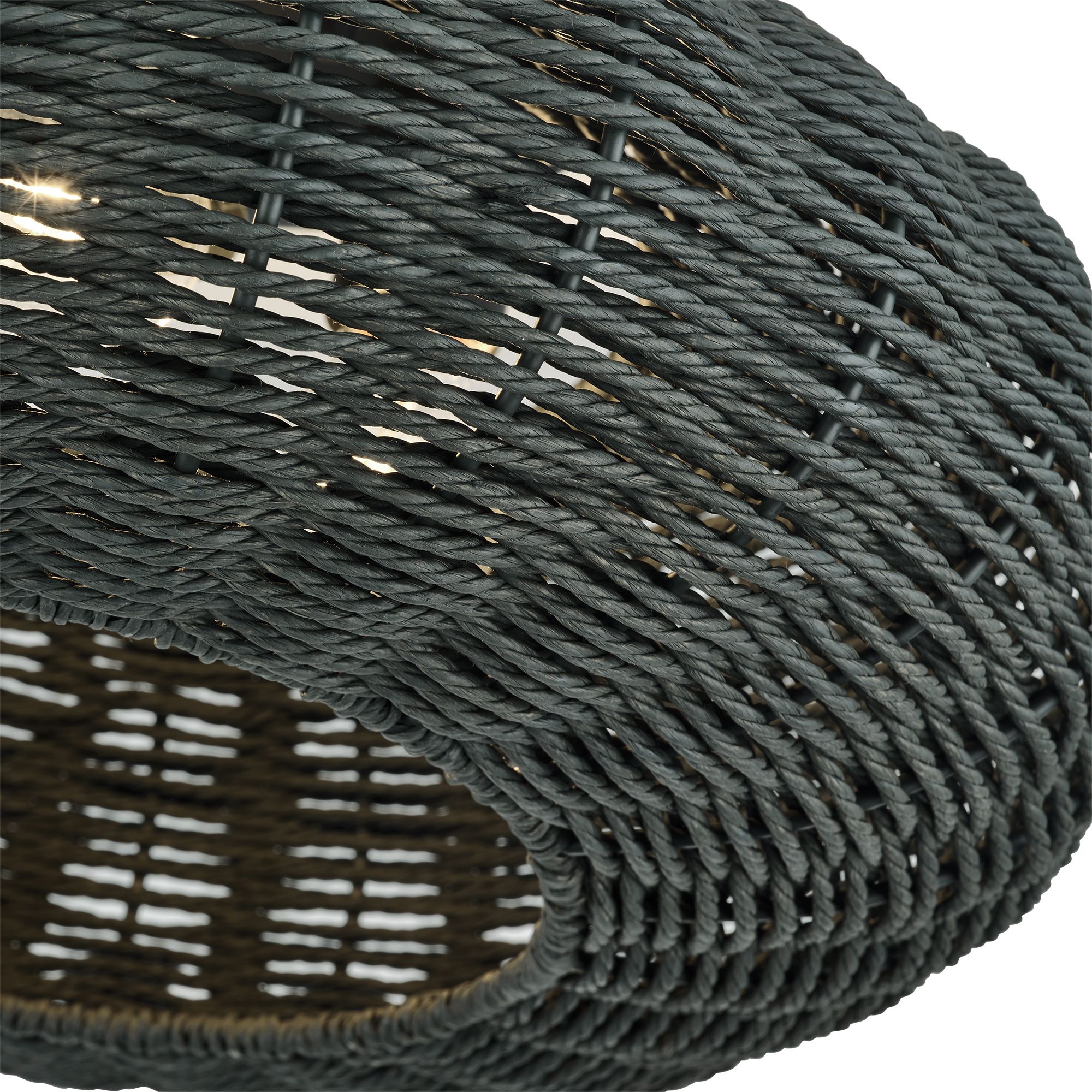 Image 7 Deluna 3 Light Black Large Semi-Flush more views