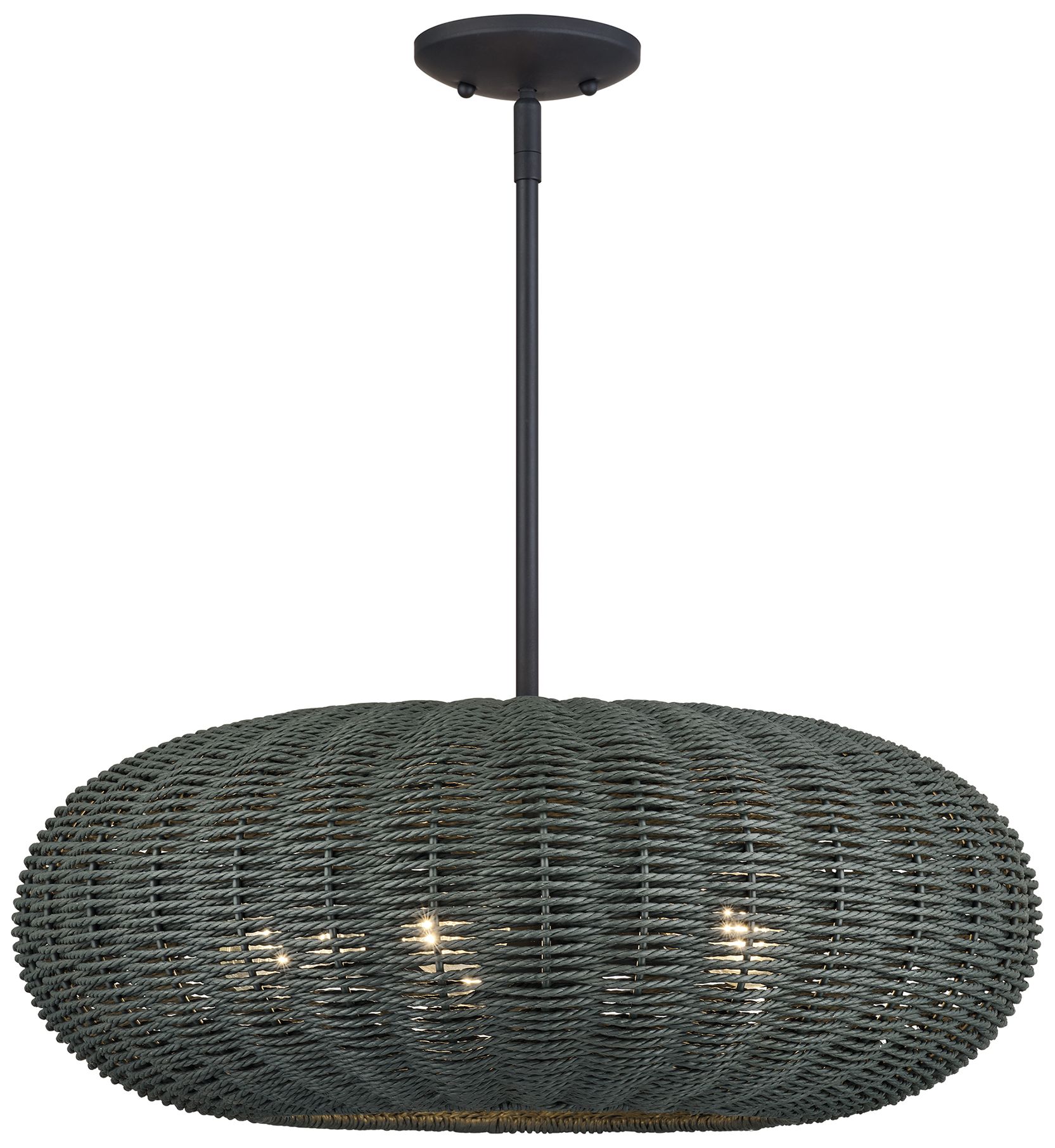 Deluna 5 Light Black Pendant Chandelier