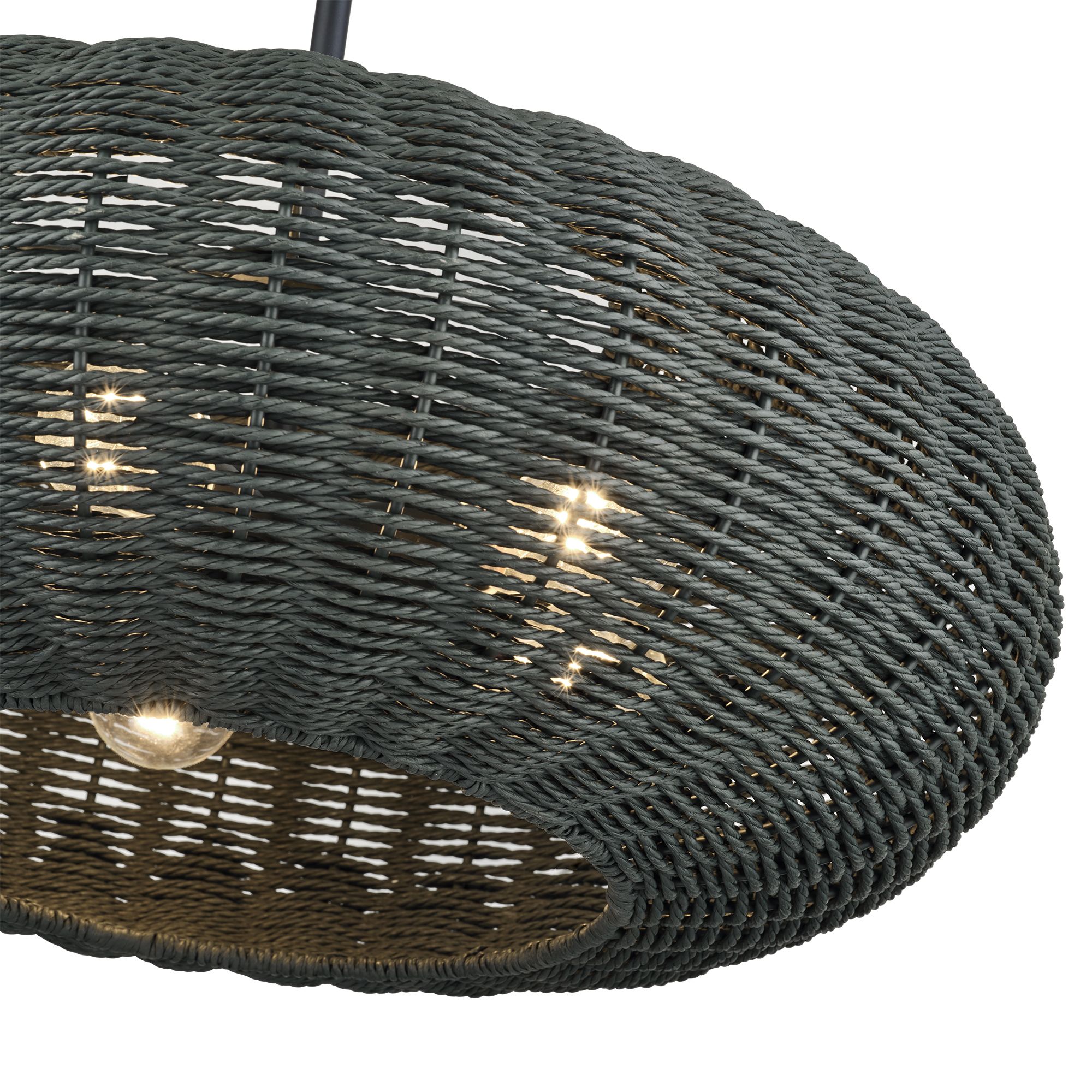 Image 6 Deluna 5 Light Black Pendant Chandelier more views