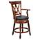 Deluxe Distressed Cottage Oak Bar Stool