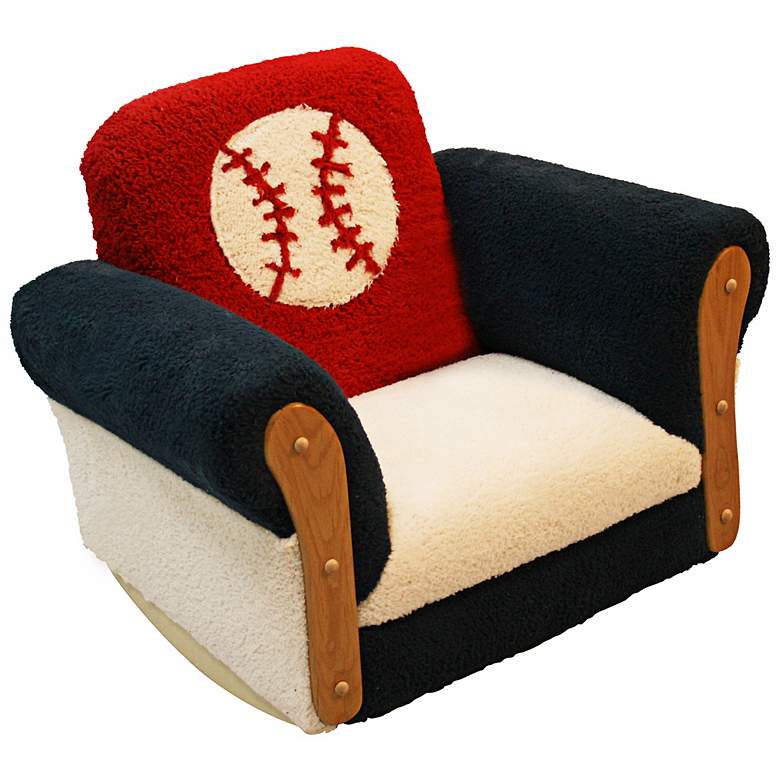 Image 1 Deluxe Kids Baseball Rocker Chair