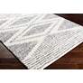 Thumbnail2 of Deluxe Shag DXS-2309 7'10"x10'3" Cream Charcoal Area Rug more views