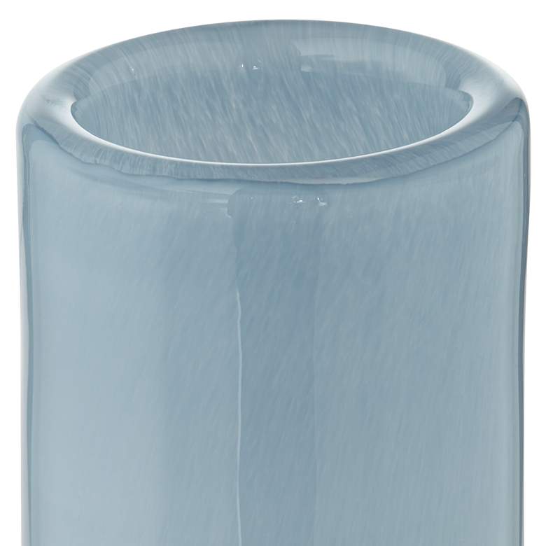Image 5 Delvin 16 1/4" High Blue and Pink Glass Decorative Vase more views