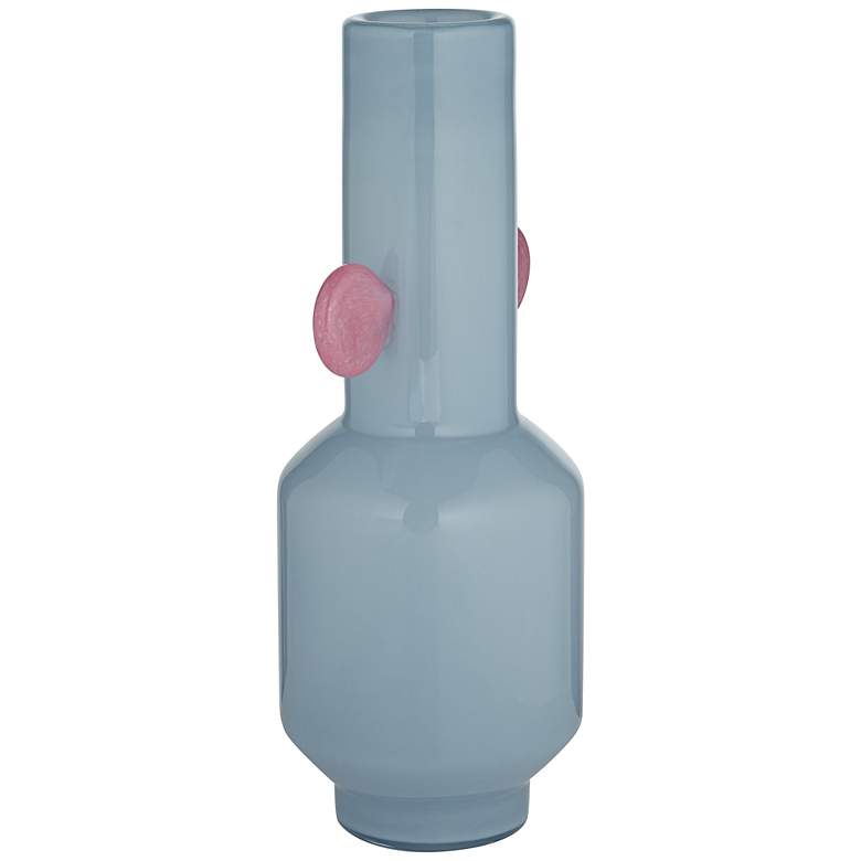 Image 5 Delvin Blue Green and Pink Pastels Glass 3-Piece Decorative Vase Set more views